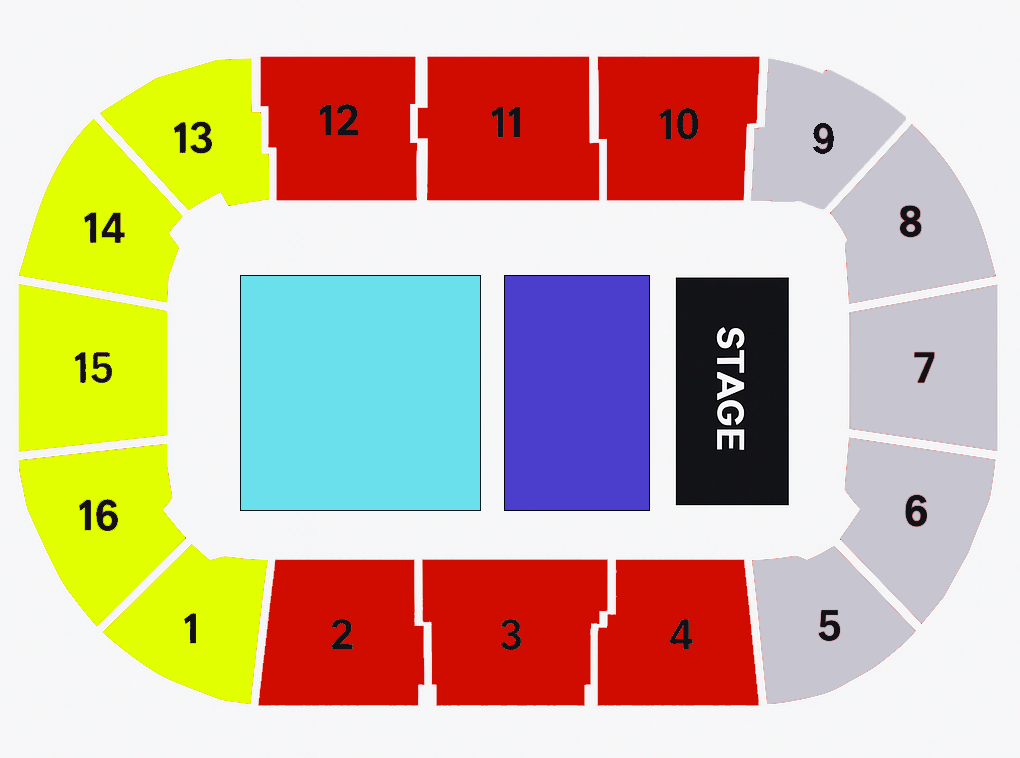 Seating plan for Anna Vissi in Stuttgart